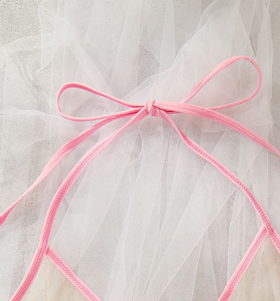 Sweetheart Sheer Mesh Lingerie Set