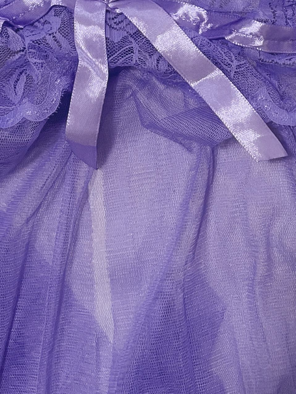 Lavender Lace Babydoll Lingerie Set