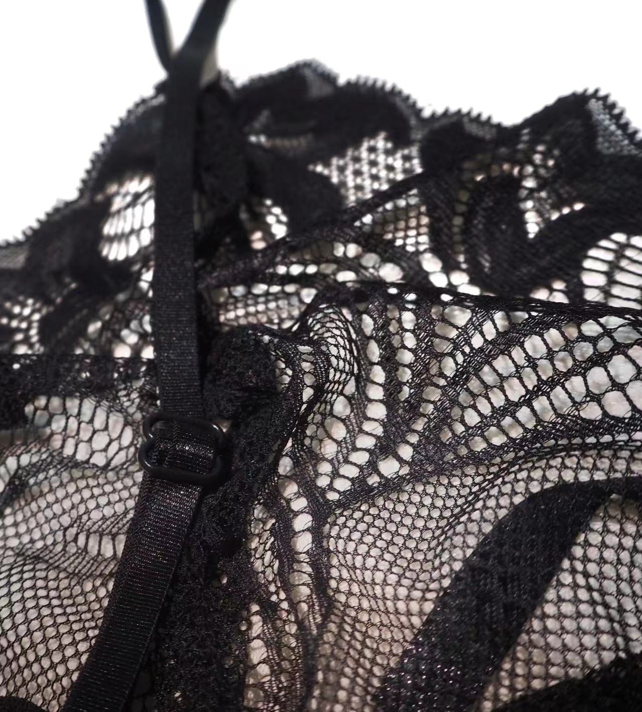 Black Lace Babydoll Lingerie Set