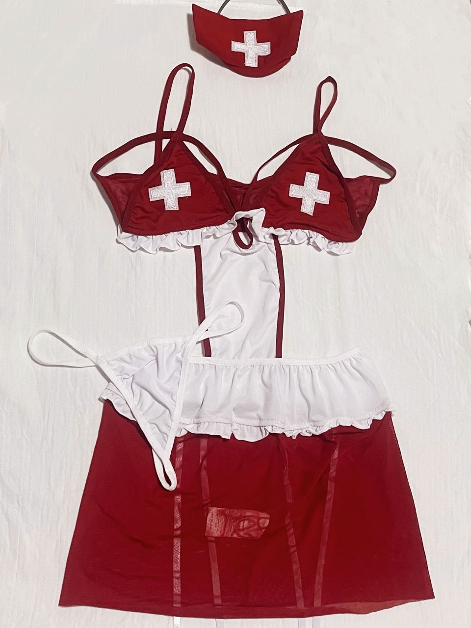 Red Nurse Lingerie Costume
