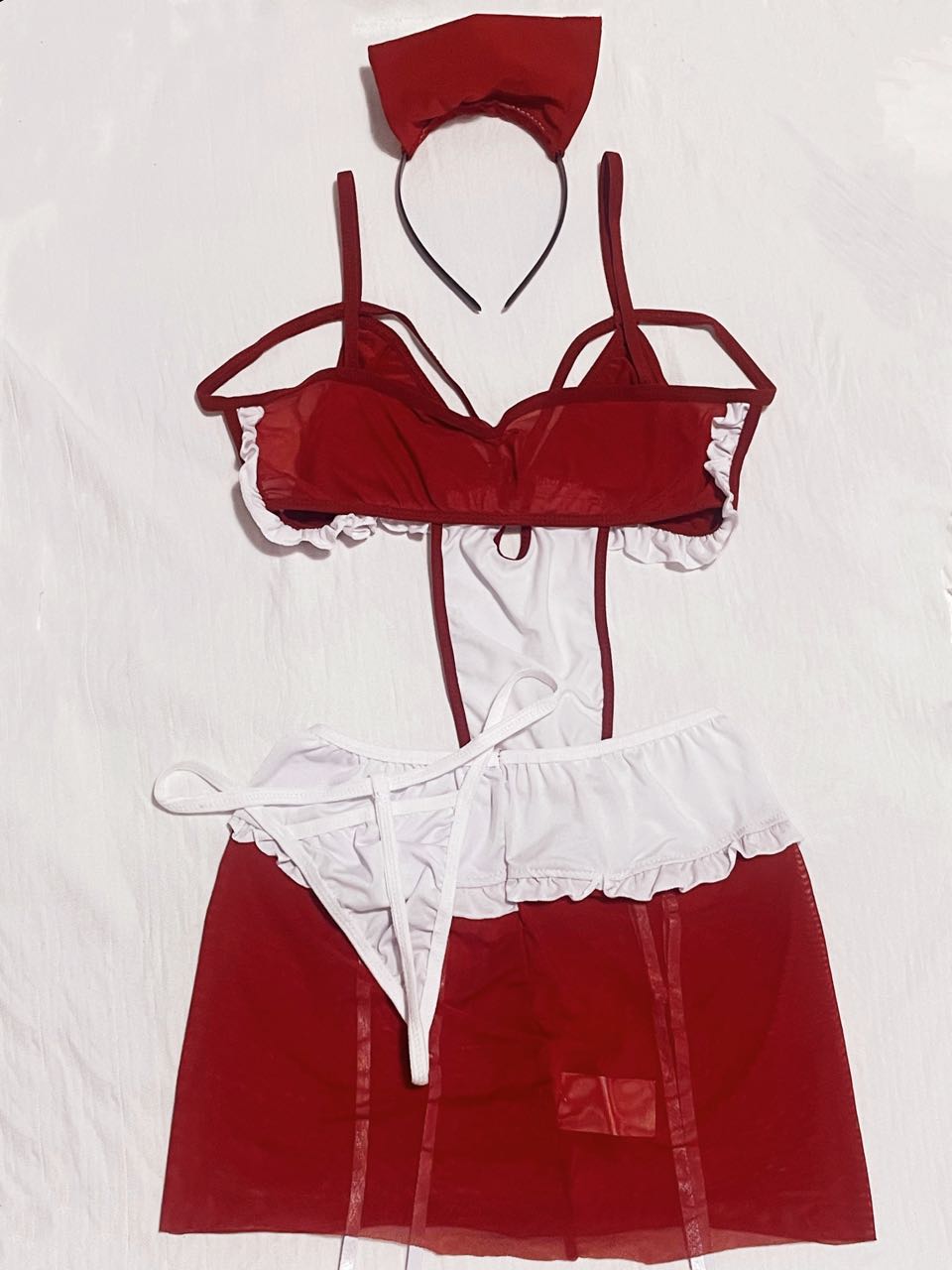 Red Nurse Lingerie Costume