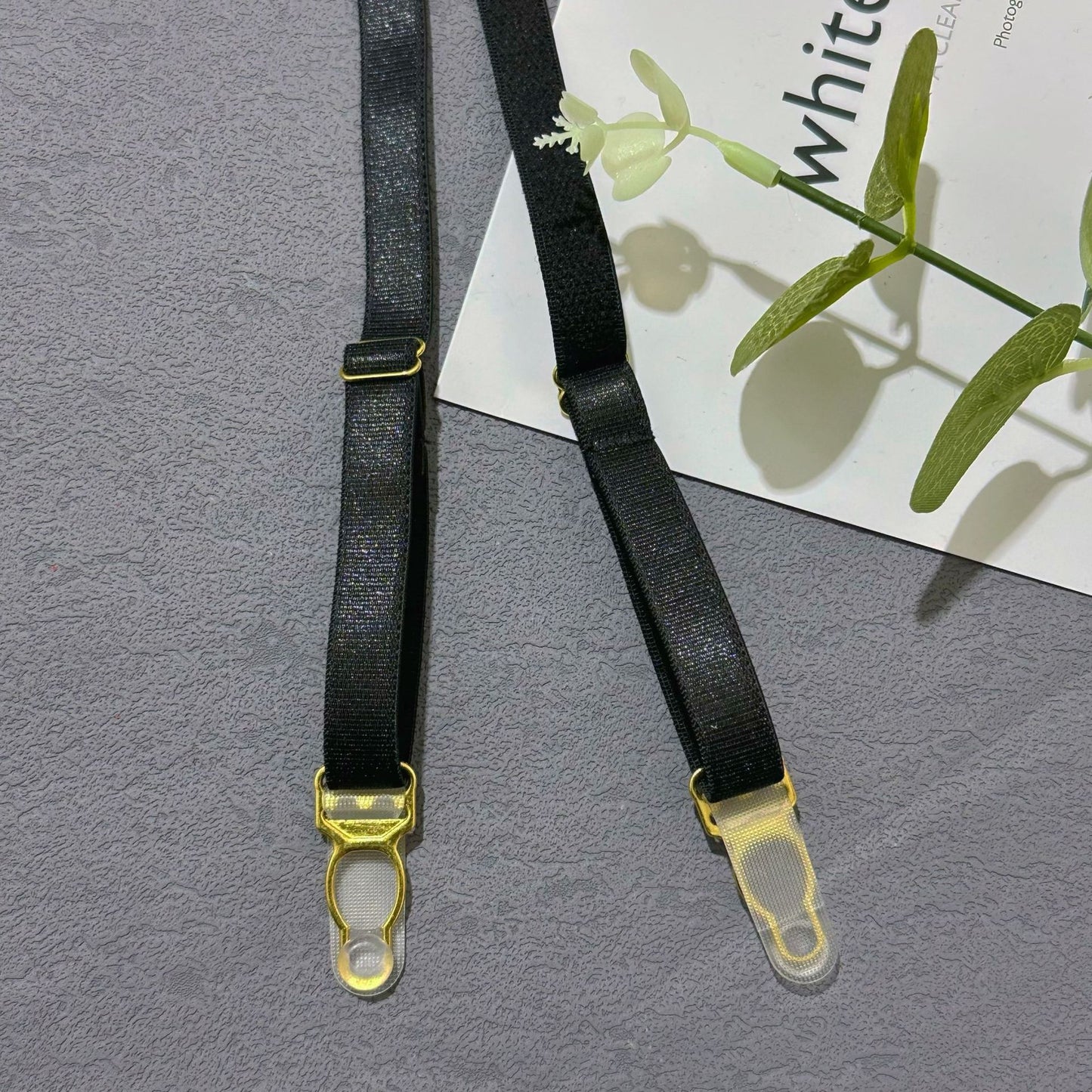 Halloween Leopard Lingerie 5-Piece Set — Bra, Thong, Garter Belt, Over-knee Stockings & Choker