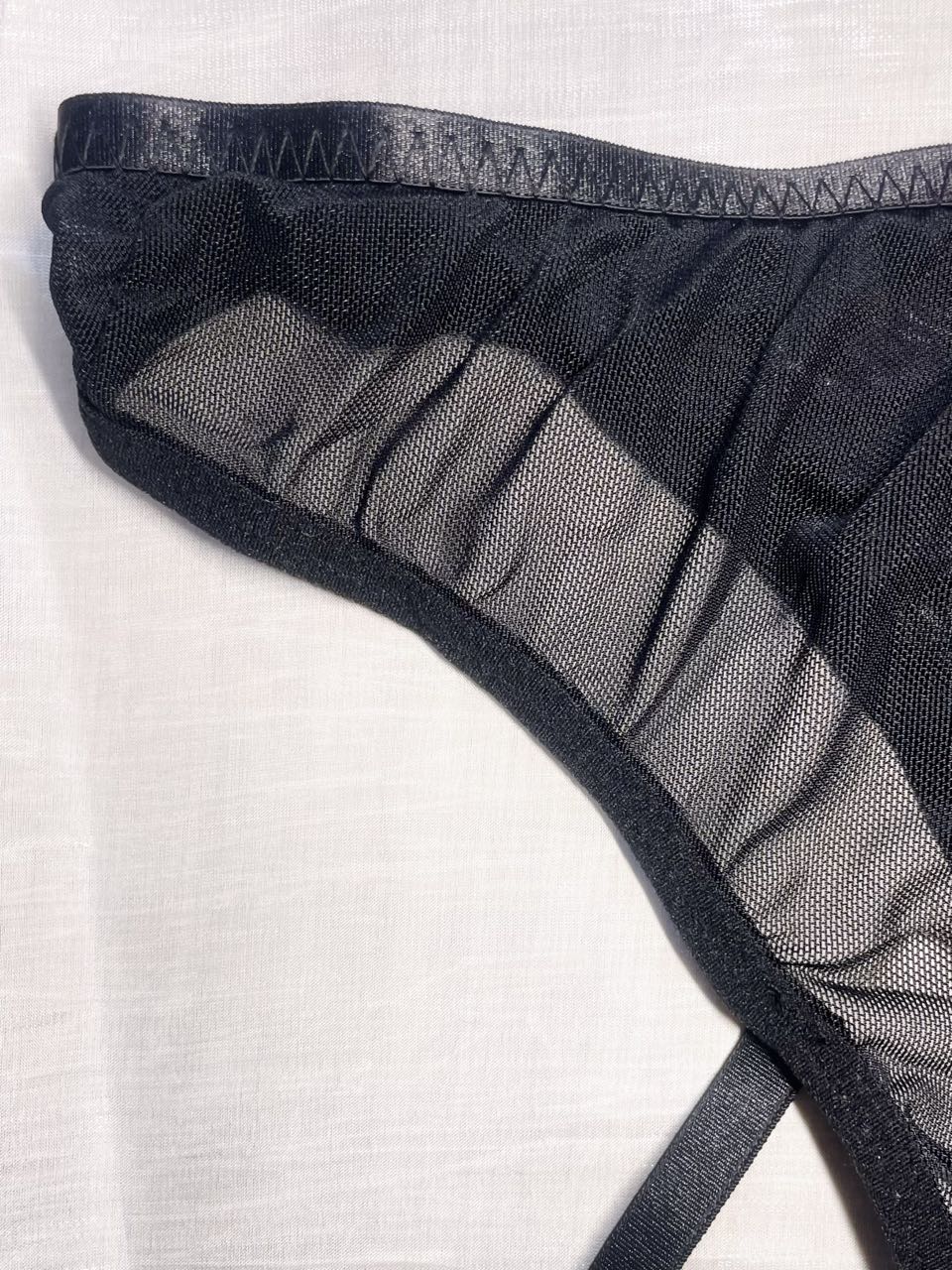 Black Strappy Open Cup Lingerie Set