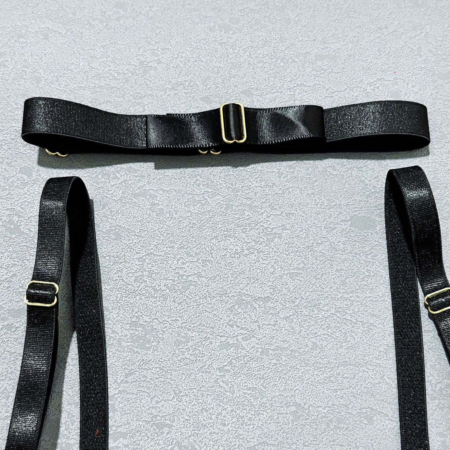 Halloween Leopard Lingerie 5-Piece Set — Bra, Thong, Garter Belt, Over-knee Stockings & Choker