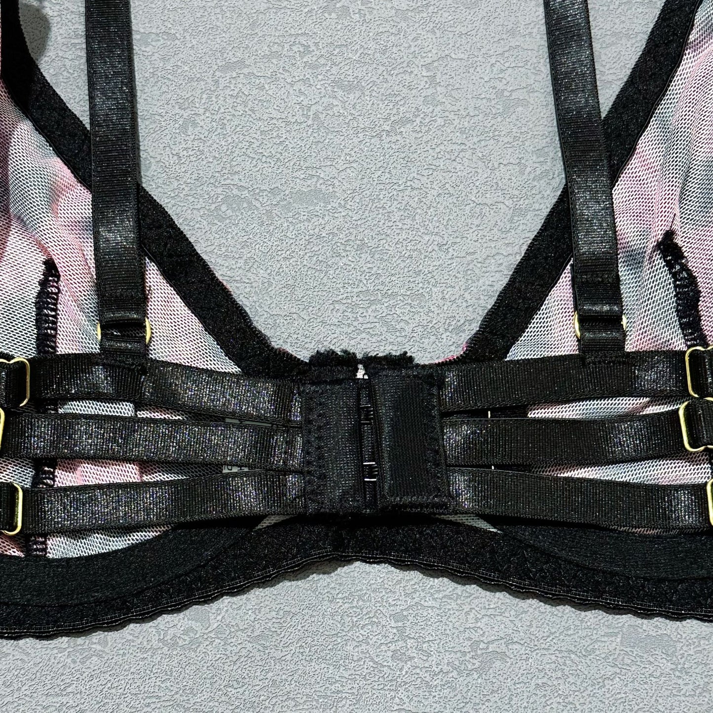 Halloween Leopard Lingerie 5-Piece Set — Bra, Thong, Garter Belt, Over-knee Stockings & Choker