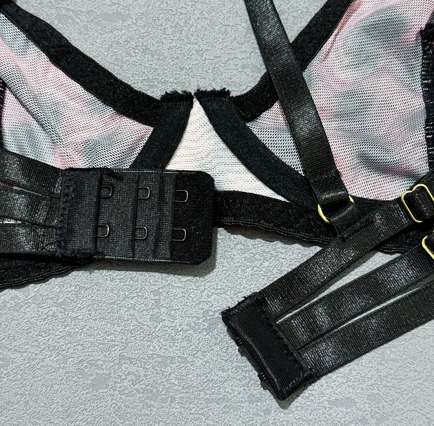 Halloween Leopard Lingerie 5-Piece Set — Bra, Thong, Garter Belt, Over-knee Stockings & Choker